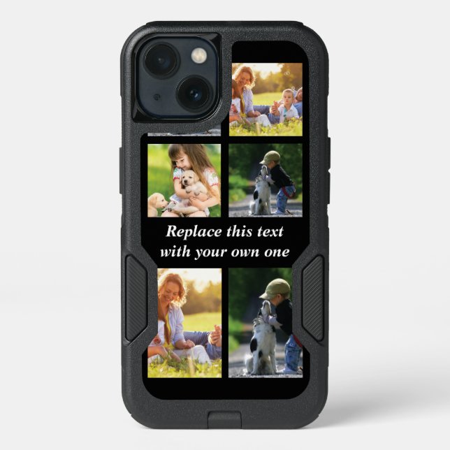 Personalize photo collage and text Case-Mate iPhon Otterbox iPhone Case (Back)