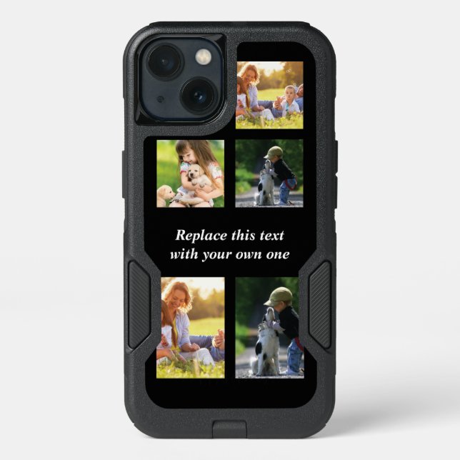 Personalize photo collage and text Case-Mate iPhon Otterbox iPhone Case (Back)