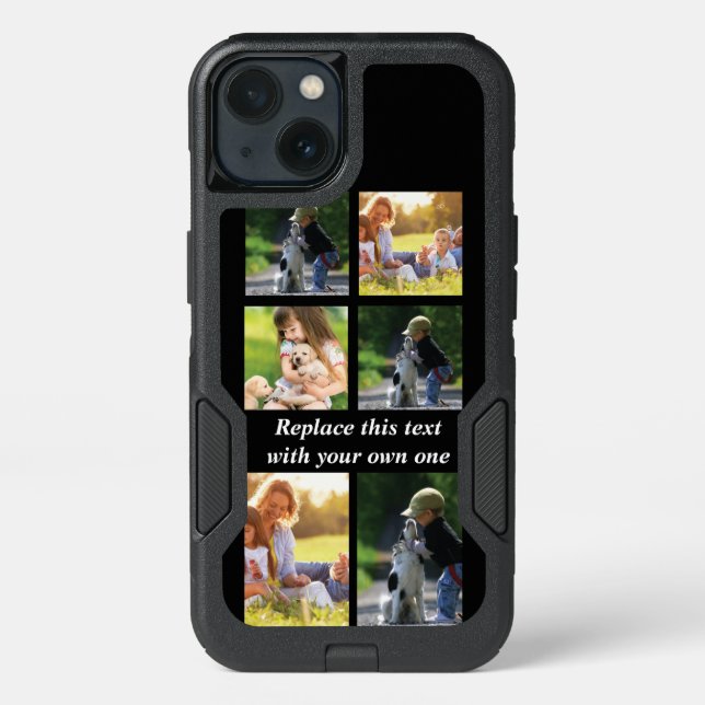 Personalize photo collage and text Case-Mate iPhon Otterbox iPhone Case (Back)