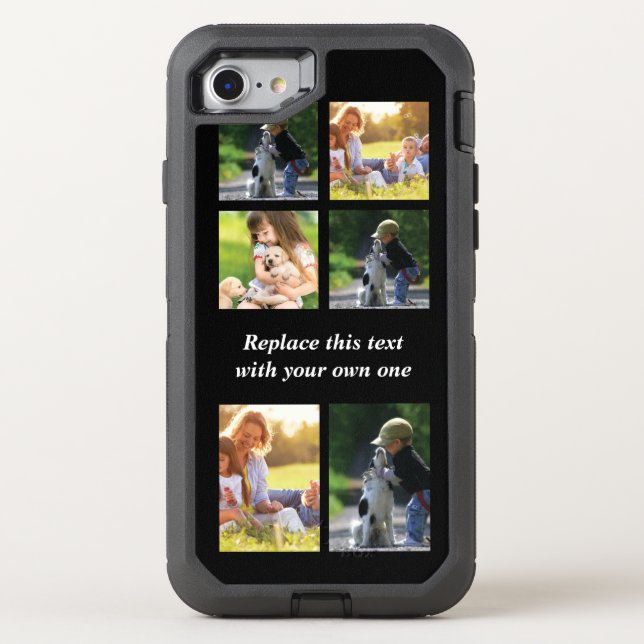 Personalize photo collage and text Case-Mate iPhon Otterbox iPhone Case (Back)