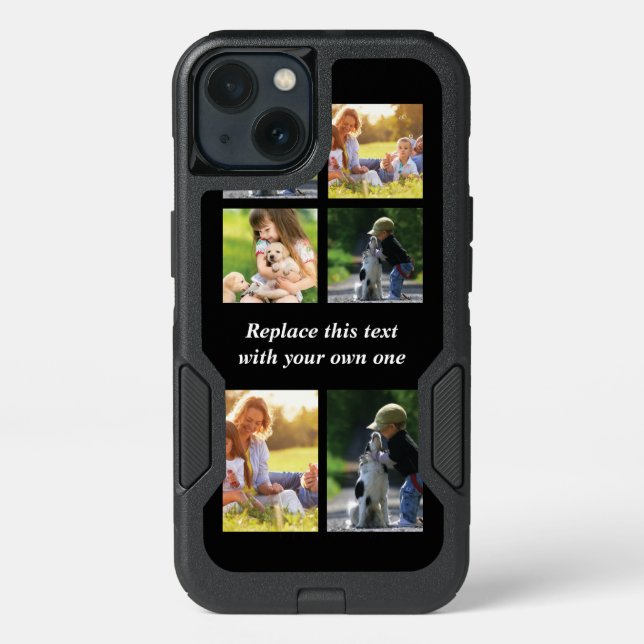 Personalize photo collage and text Case-Mate iPhon Otterbox iPhone Case (Back)