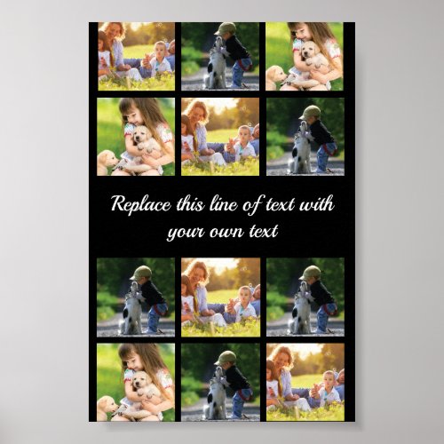 Personalize photo collage and text Case_Mate iPhon Poster