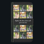 Personalize photo collage and text Case-Mate iPhon Samsung Galaxy S5 Wallet Case<br><div class="desc">Personalize photo collage and text</div>