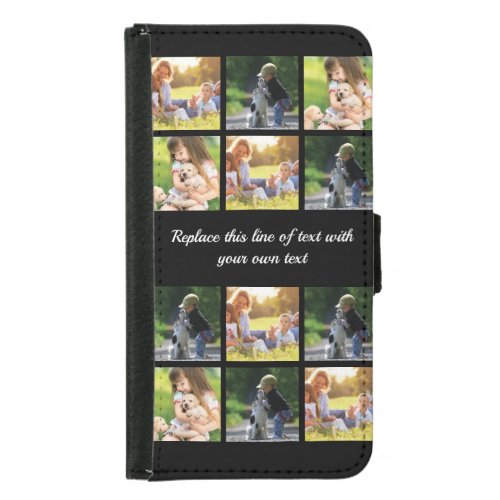 Personalize photo collage and text Case_Mate iPhon Samsung Galaxy S5 Wallet Case