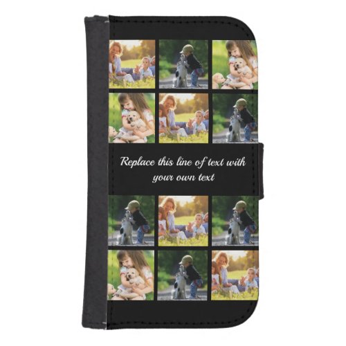 Personalize photo collage and text Case_Mate iPhon Galaxy S4 Wallet Case