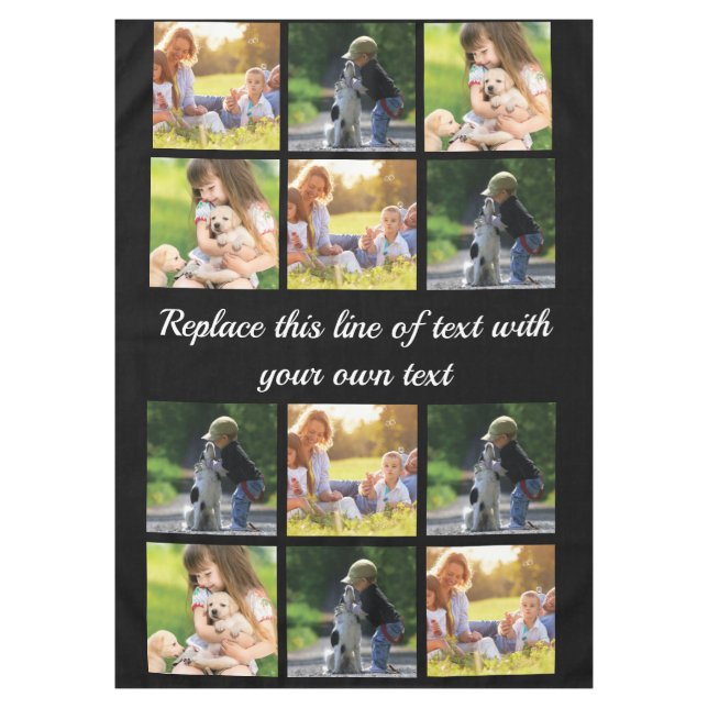 Personalize photo collage and text Case-Mate iPhon Tablecloth (Front)