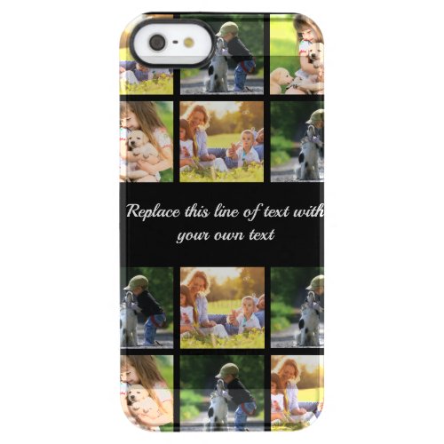 Personalize photo collage and text Case_Mate iPhon Clear iPhone SE55s Case