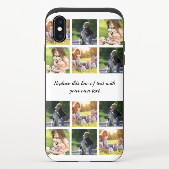 Personalize photo collage and text Case-Mate iPhon Uncommon iPhone Case (Back)