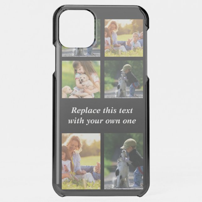 Personalize photo collage and text Case-Mate iPhon Uncommon iPhone Case (Back)