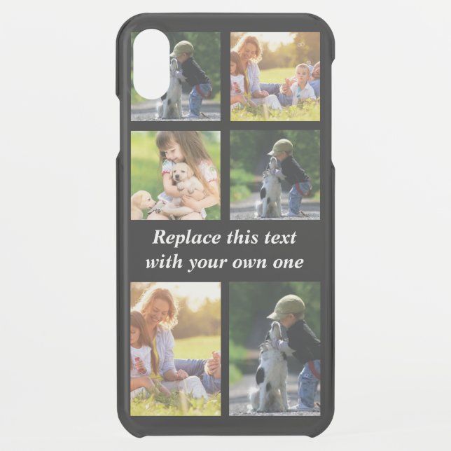 Personalize photo collage and text Case-Mate iPhon Uncommon iPhone Case (Back)