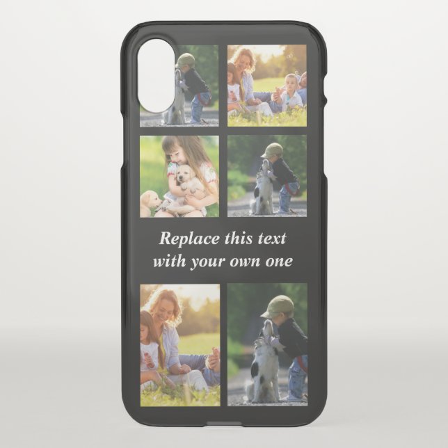 Personalize photo collage and text Case-Mate iPhon Uncommon iPhone Case (Back)