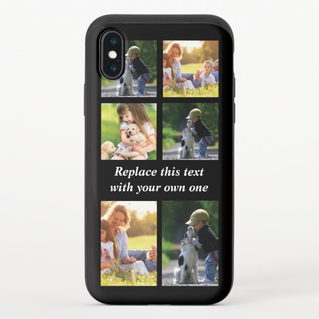 Personalize photo collage and text Case-Mate iPhon Uncommon iPhone Case (Back)