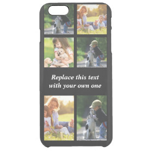 Personalize photo collage and text Case-Mate iPhon Clear iPhone 6 Plus Case