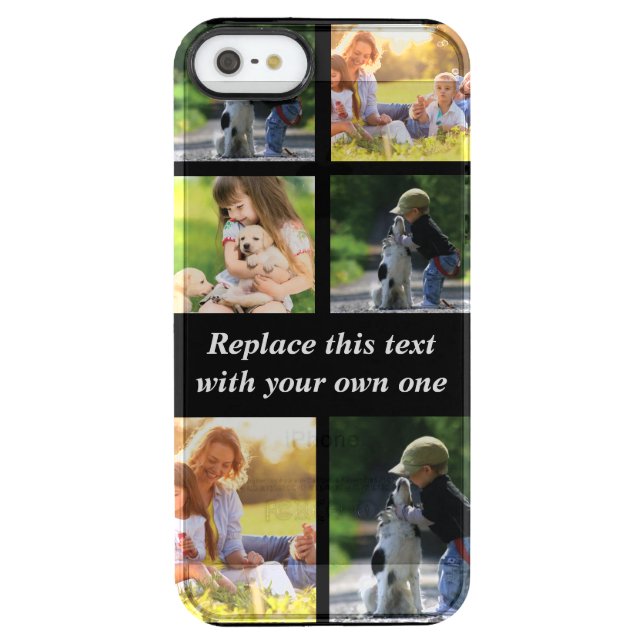 Personalize photo collage and text Case-Mate iPhon Uncommon iPhone Case (Back)