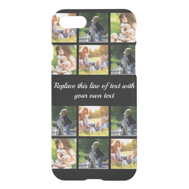 Personalize photo collage and text Case-Mate iPhon Uncommon iPhone Case (Back)