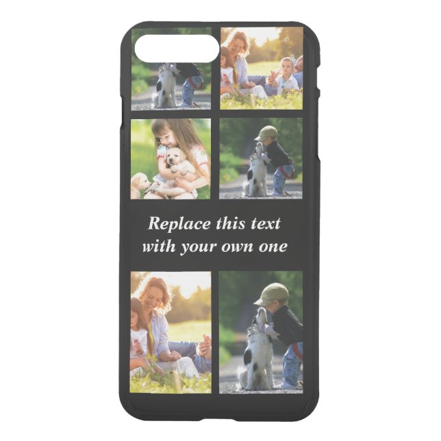 Personalize photo collage and text Case-Mate iPhon Uncommon iPhone Case (Back)