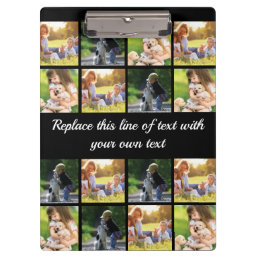 Personalize photo collage and text clipboard