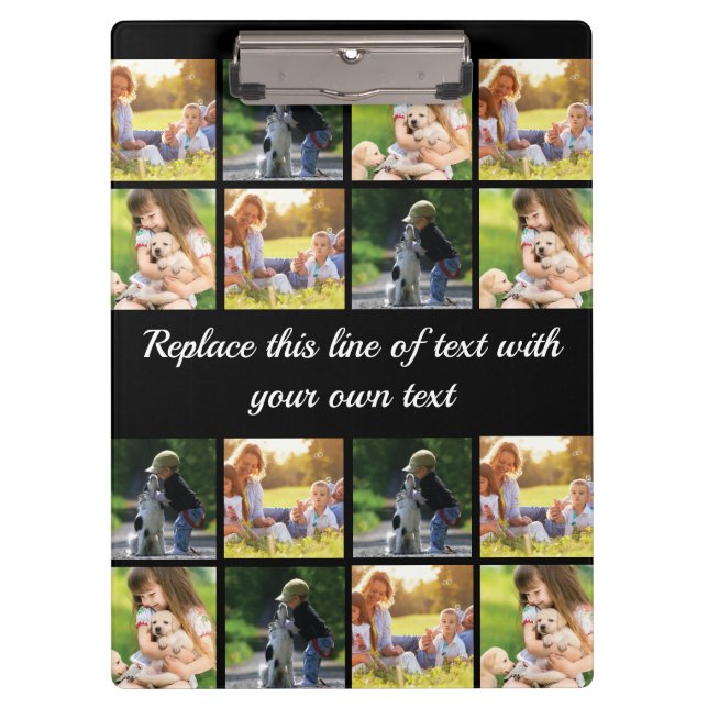 Personalize photo collage and text clipboard (Front)