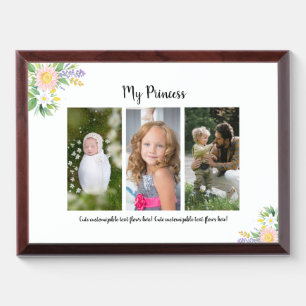 Personalize photo collage and text DP7 Award Plaque