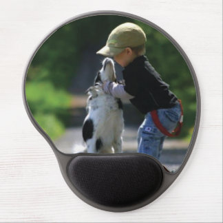 Personalize photo collage and text gel mouse pad