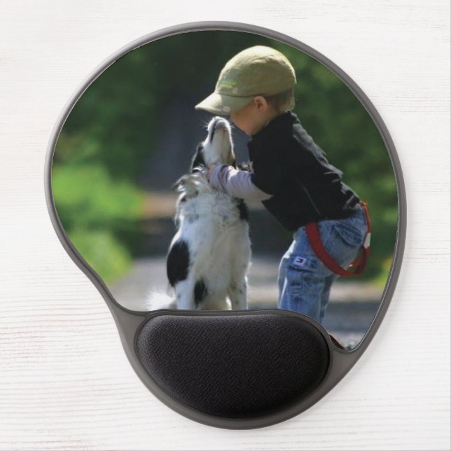 Personalize photo collage and text gel mouse pad (Front)