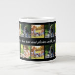 Personalize photo collage and text giant coffee mu mug<br><div class="desc">Personalize photo collage and text</div>