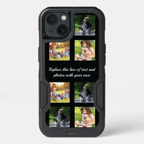 Personalize photo collage and text OtterBox commut iPhone 13 Case