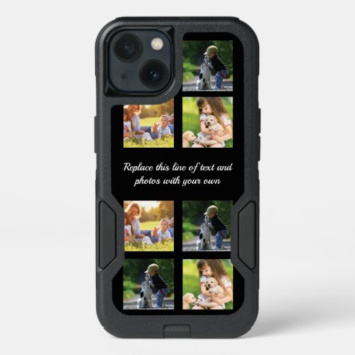 Personalize photo collage and text OtterBox commut iPhone 13 Case