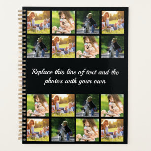 Personalize photo collage and text planner