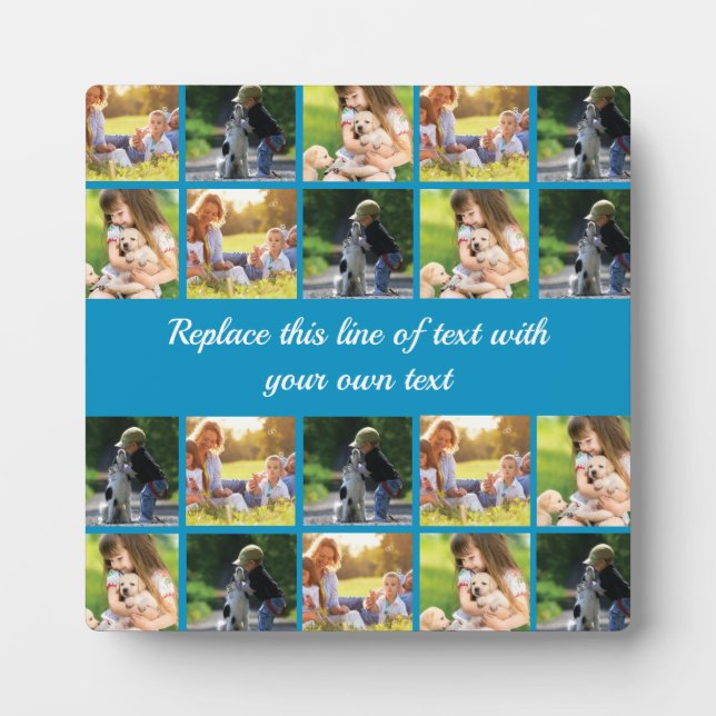 Personalize photo collage and text plaque (Front)
