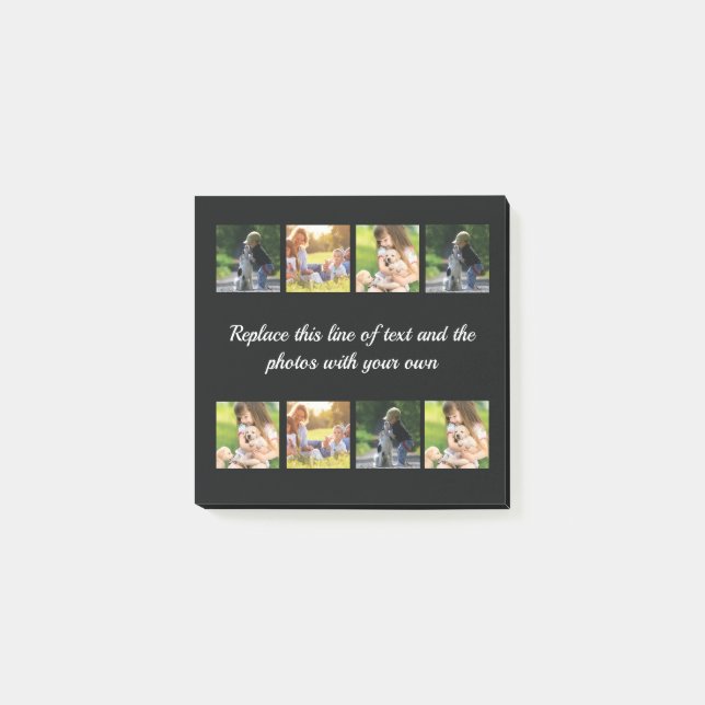 Personalize photo collage and text post-it notes (Front)