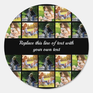 Personalize photo collage and text sign