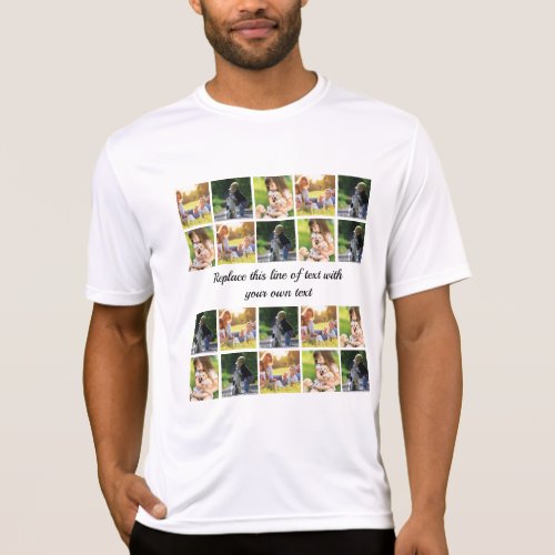 Personalize photo collage and text T_Shirt