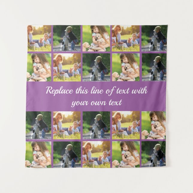 Personalize photo collage and text tapestry (Front)