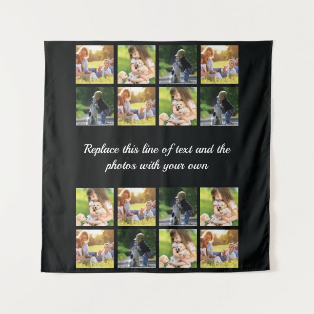 Personalize photo collage and text tapestry (Front)