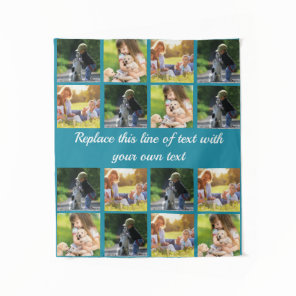 Personalize photo collage and text tapestry