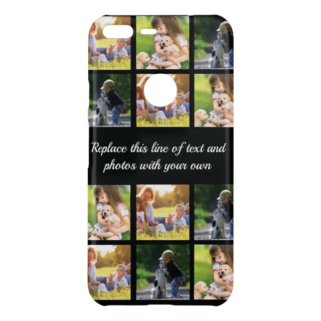 Personalize photo collage and text uncommon google uncommon google pixel XL case (Back)