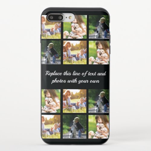 Personalize photo collage and text uncommon iPhone iPhone 87 Plus Slider Case