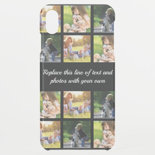 Personalize photo collage and text uncommon iPhone iPhone XS Max Case