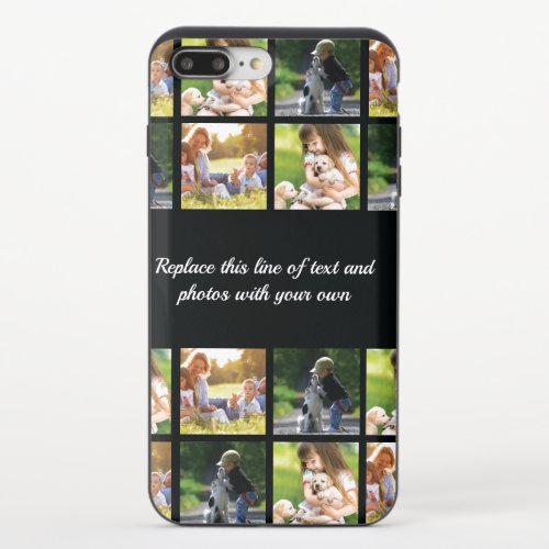 Personalize photo collage and text uncommon iPhone iPhone 87 Plus Slider Case