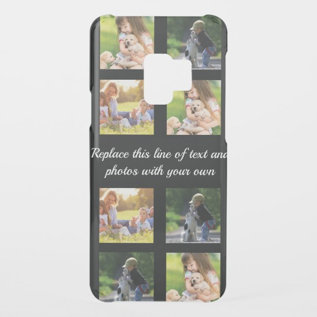 Personalize photo collage and text uncommon samsun samsung galaxy case (Back)