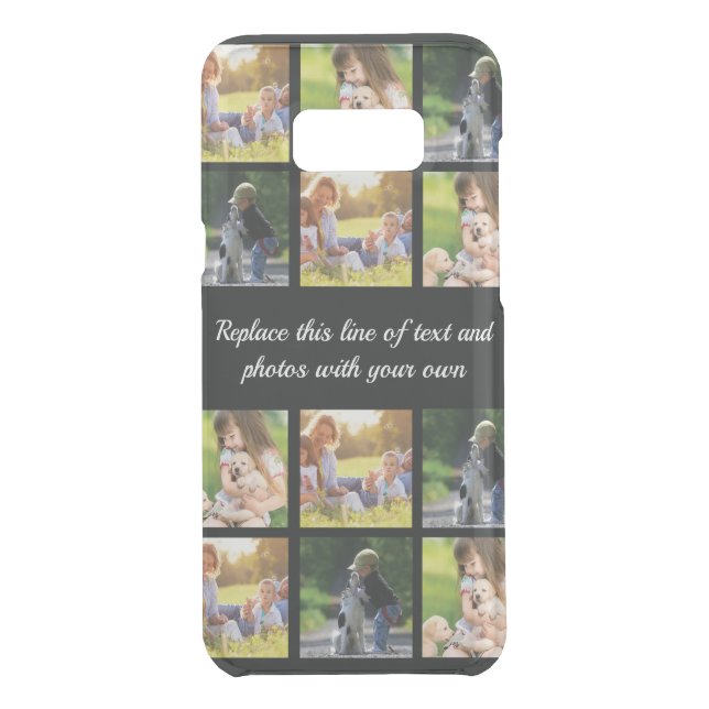 Personalize photo collage and text uncommon samsun uncommon samsung galaxy case (Back)