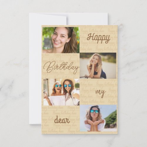 personalize photo collage birthday 