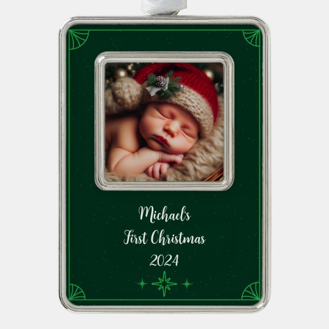 Personalize Photo Framed Ornament (Front)