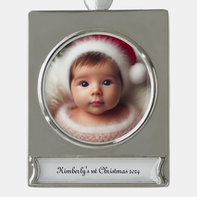 Personalize Photo Framed Ornament (Front)