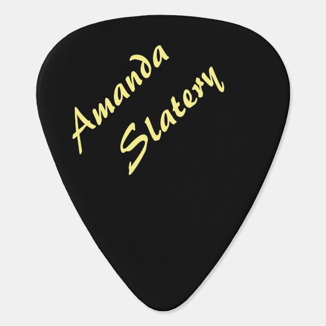 Personalize Photo (Heart Shaped) Guitar Pick (Back)