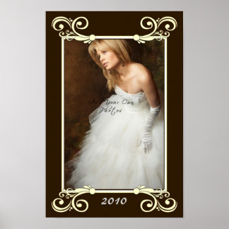 Personalize Photo Mat Border - Wedding Frame Poster