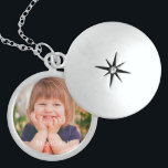 Personalize Photo & Name Locket Necklace<br><div class="desc">Personalize name in white and add your photo. Name can be deleted on product order page. Click “Customize” to change type styles and colors.</div>