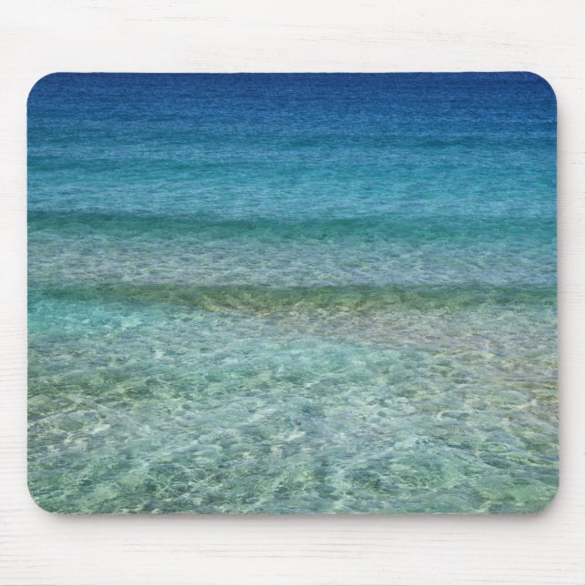 Personalize Photo Oceam Blue Nature Mouse Pad Pads (Front)