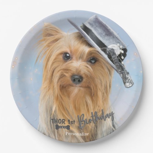 Personalize Photo Pet Dog Birthday Party  Paper Plates